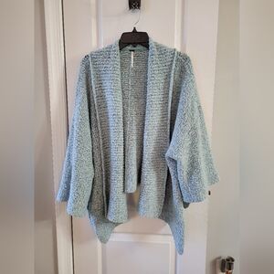 Free People BFF Cozy Oversized Open Front Cardigan Spirit Sage Size XXS